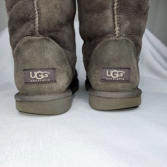 UGG Gray Winter & Rain Boots Sheepskin Women’s 8 - Picture 12 of 13